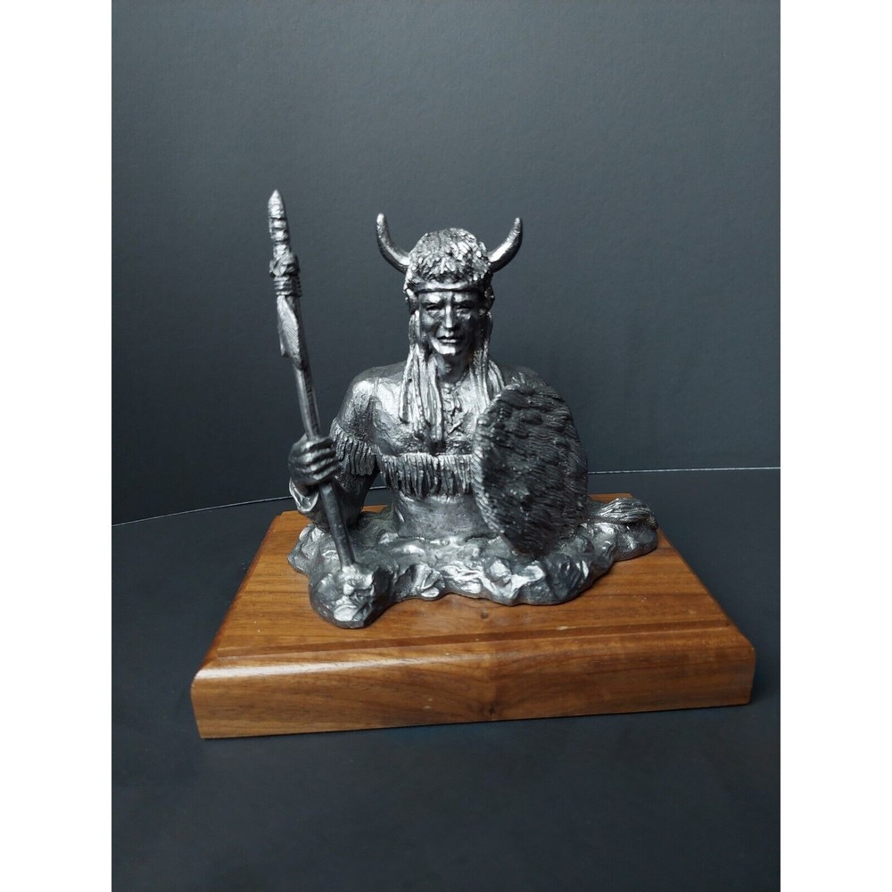 Michael Ricker Billy 1987 Indian Native American Warrior Pewter 643/2500 SIGNED